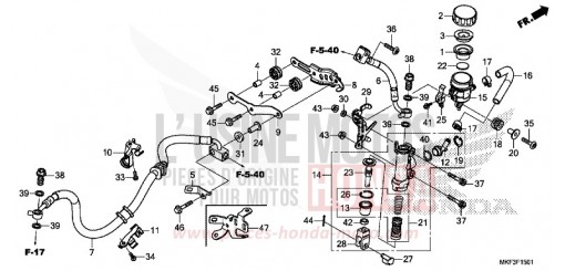 REAR BRAKE MASTER CYLINDER (CBR1000RA/S1/S2) CBR1000S1J de 2018